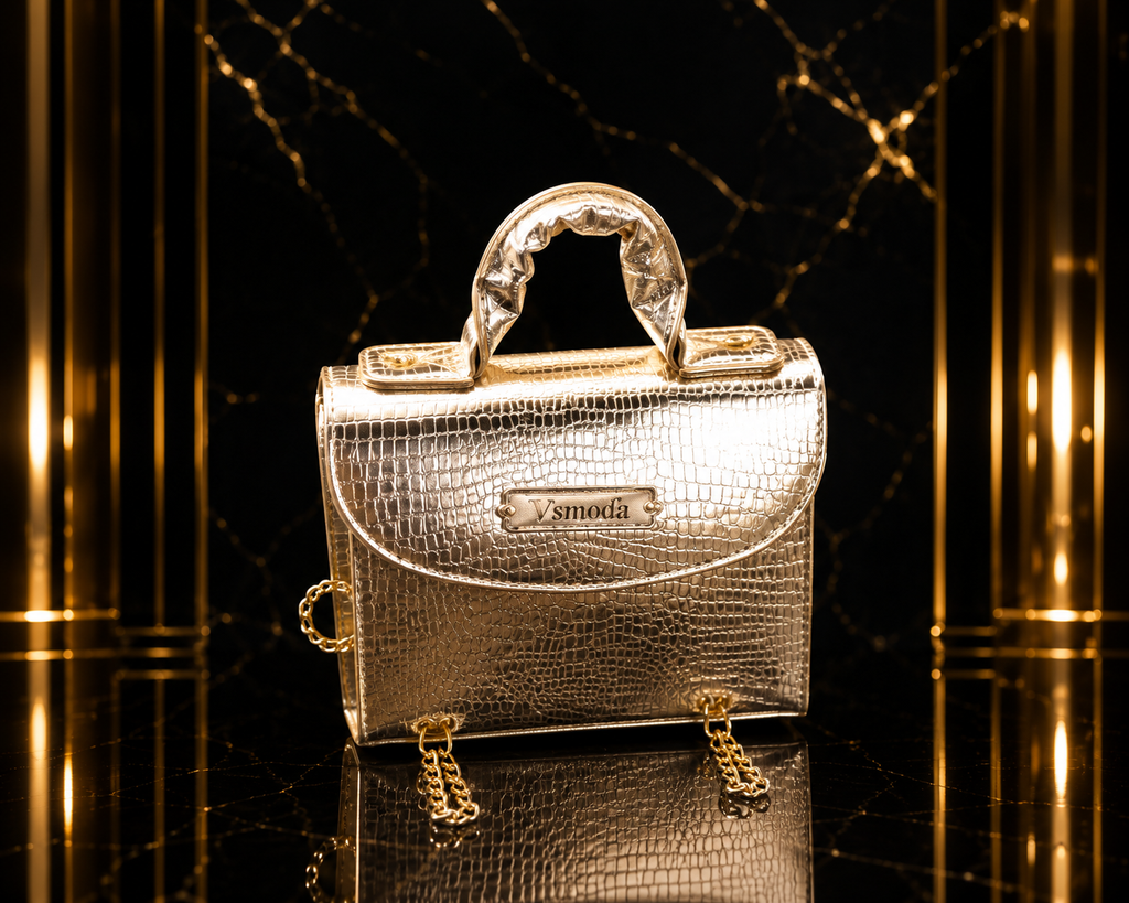 Vikenzo Fashion small handbags, synthetic leather – Gold, Silver – handbag product view 2 of 7