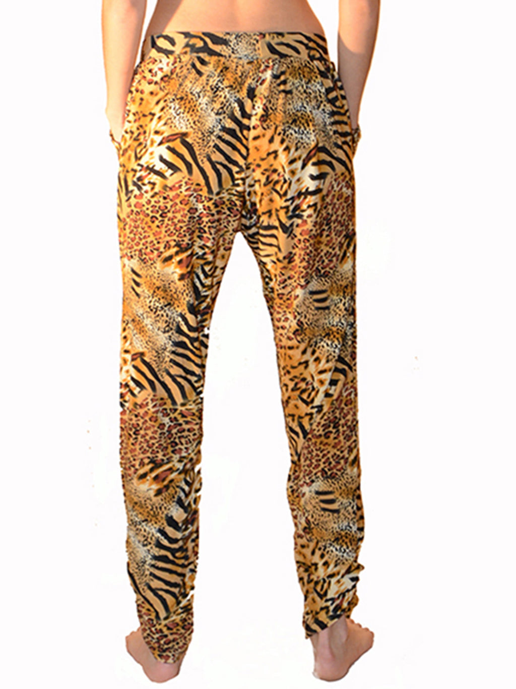 Leggings imprimé tigre avec poche